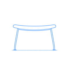 Furniture Ottomans Footstools Wing Oculus Ottoman Sketch Style Svg Vector, Free Vectors File